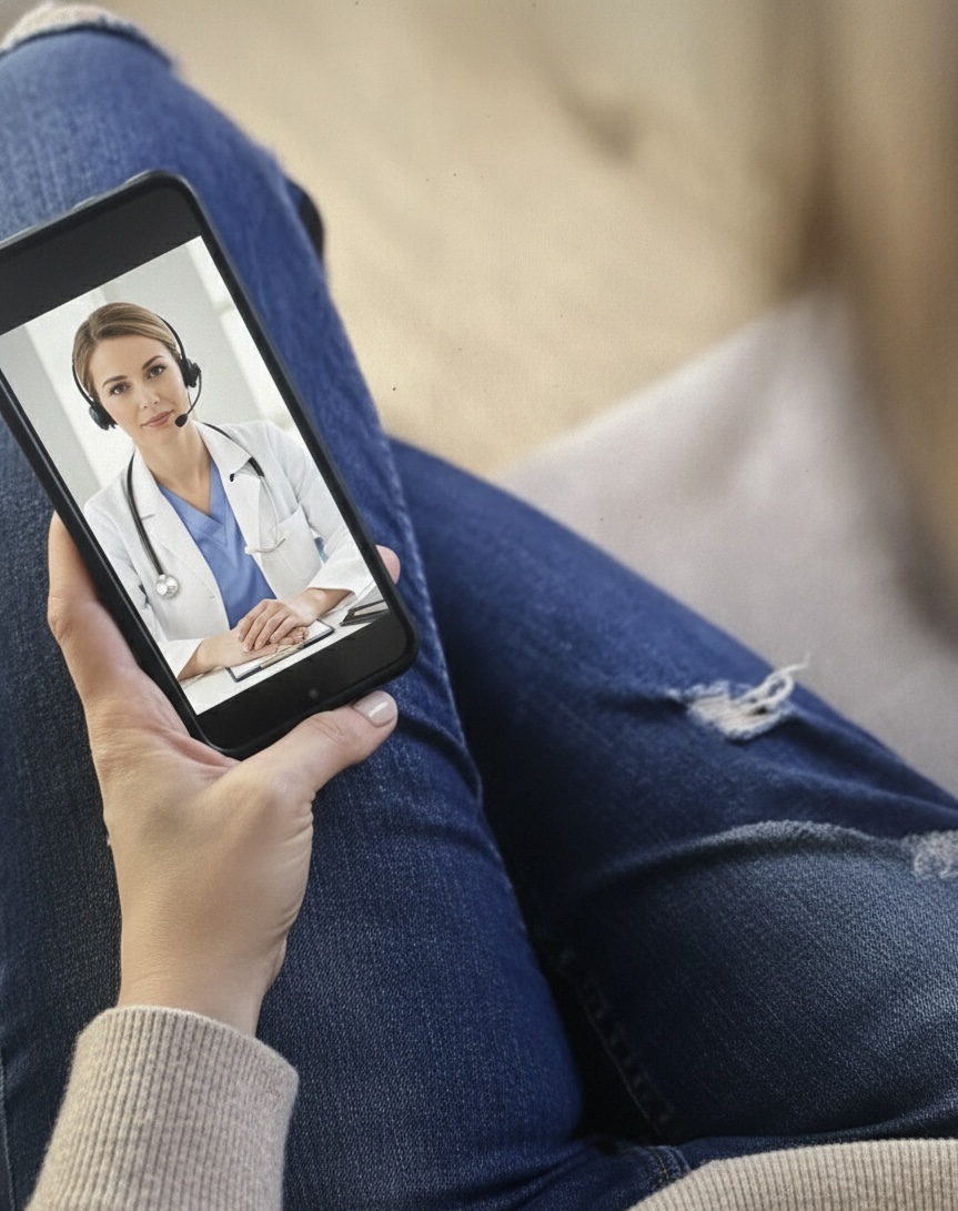 Online doctor consultation via smartphone